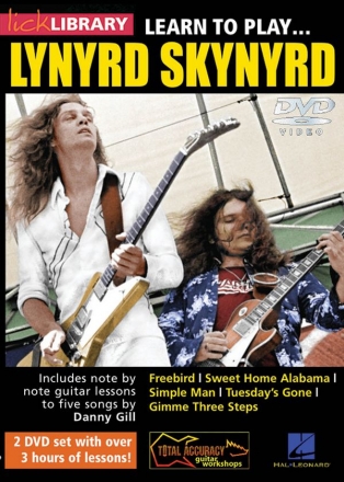 Learn to Play Lynyrd Skynyrd for guitar DVD