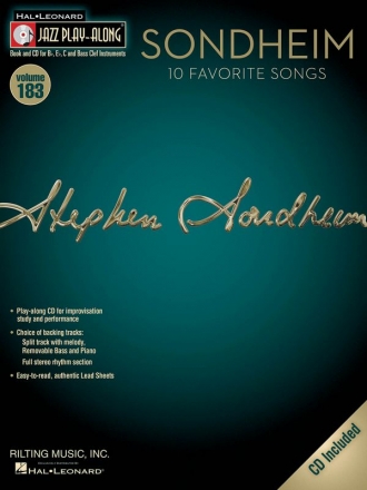 Sondheim - 10 favorite Songs (+CD): for Bb, Eb, C and bass clef instruments score