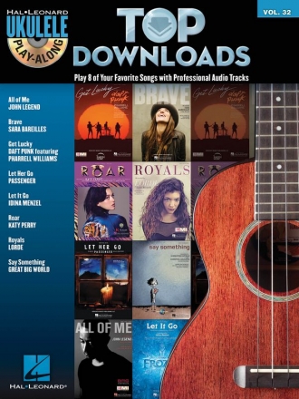 Top Downloads (+CD): ukulele playalong vol.32 songbook vocal/uke/tab