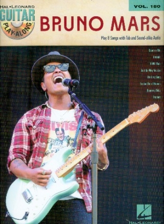 Bruno Mars (+CD): guitar playalong vol.180 songbook vocal/guitar/tab
