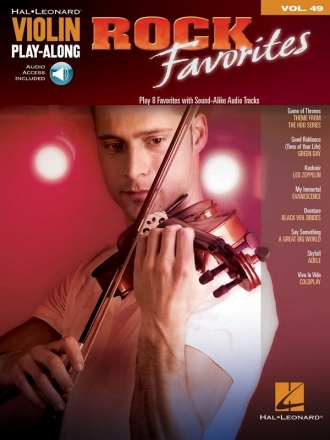 Rock Favorites (+Audio Access): for violin violin playalong vol.49
