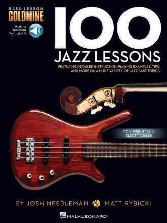 100 Jazz Lessons (+audio access): for bass guitar/tab