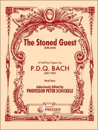 P. D. Q. Bach The Stoned Guest (S.86 proof) Mezzo-Sopran, Tenor, Bass, Flte, Oboe, Fagott, Horn, Trompete, Posaun Vokalpartitur