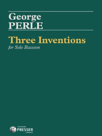George Perle Three Inventions Fagott Solostimme
