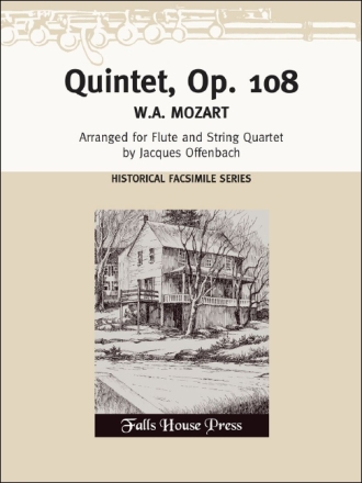 Quintet op.108 KV581 for flute and string quartet score and parts