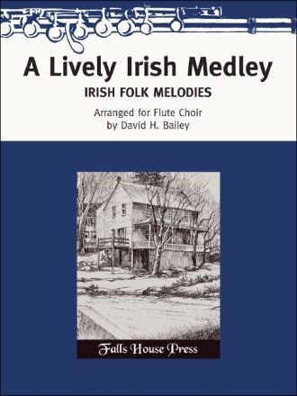 A Lively Irish Medley for flute choir score and parts