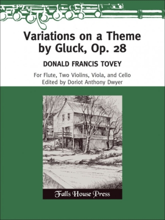 Donald Tovey Variation On A Theme By Gluck, Op. 28 Flte und Streichquartett