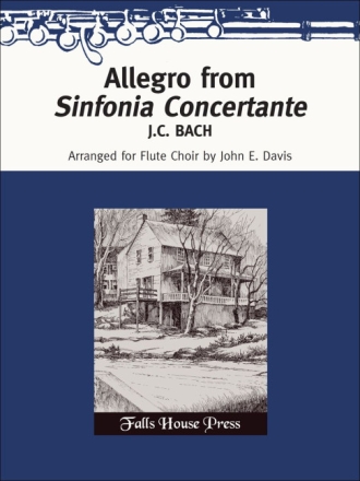 Johann Bach Allegro From Sinfonia Concertante 4 Flten, Alt-Querflte und Bass-Querflte