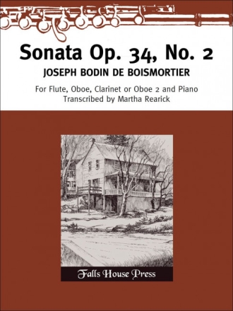 Joseph De Boismortier Sonata Op.34 No.2 Flte, 2 Oboen und Klavier