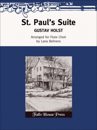 Gustavus Holst St. Paul's Suite Piccolo-Flte, 4 Flten, Alt-Querflte, Bass-Querflte und Kontrabass