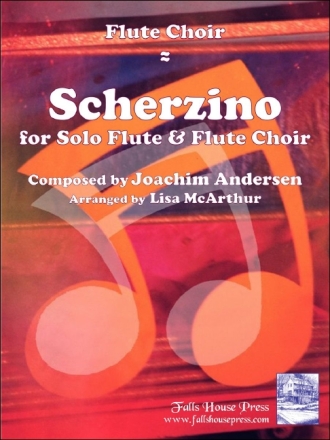 Joachim Andersen Scherzino for Solo Flute and Flute Choir 5 Flten