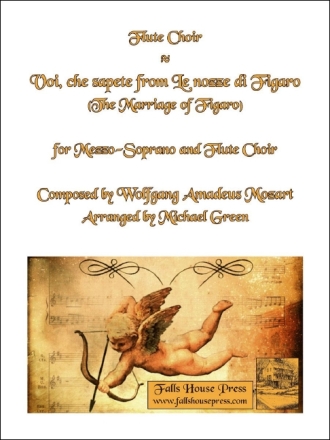 Wolfgang Mozart Voi Che Sapete (From The Marriage Of Figaro) Mezzo-Sopran, 4 Flten, Alt-Querflte und Bass-Querflte