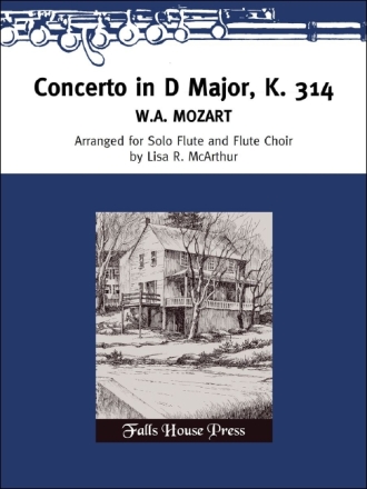 Wolfgang Mozart Concerto In D Major K. 314 for Solo Flute & F 6 Flten