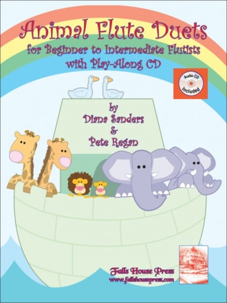 Diana Sanders, Pete Regan Animal Flute Duets 2 Flten Studienpartitur
