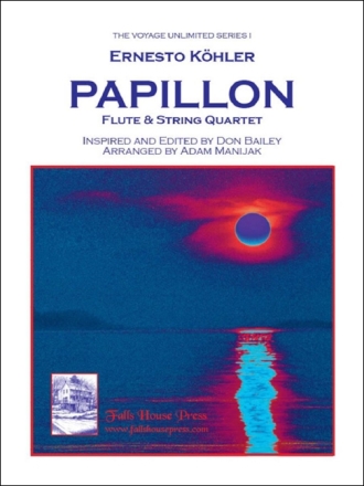 Ernesto Kohler Papillon Flte und Streichquartett Partitur und Stimmen