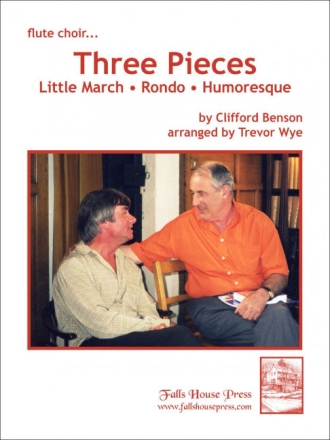 Clifford Benson Three Pieces 3 Flten, Alt-Querflte und Bass-Querflte Partitur und Stimmen