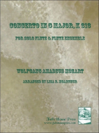 Wolfgang Amadeus Mozart Concerto In G Major Flten-Orchester Partitur und Stimmen