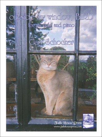 Gary Schocker Outside My Window, Bird Piccolo-Flte und Klavier Partitur und Stimmen