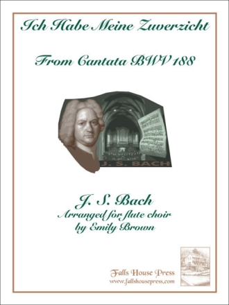 Johann Sebastian Bach Ich Habe Meine Zwerzicht Flten-Orchester Partitur und Stimmen