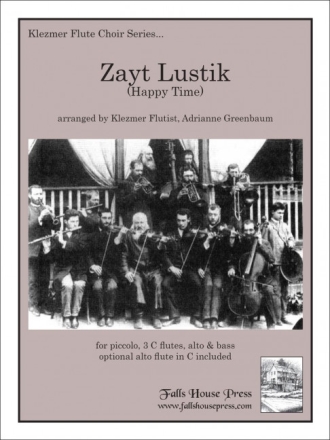 Zayt Lustik Piccolo-Flte, 3 flutes, Alt-Querflte und Bass-Querflte Partitur und Stimmen