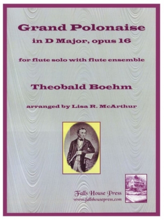Theobald Boehm Grand Polonaise in D Major 6 Flten Partitur und Stimmen