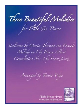 Albert of Saxe-Coburg and Goth, Maria Von Paradis, Franz Liszt Three Flte und Klavier Partitur und Stimmen