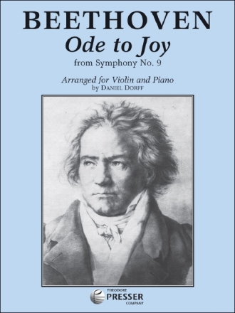 Ludwig Van Beethoven Ode To Joy Violine und Klavier Klavierauszug mit Solostimme