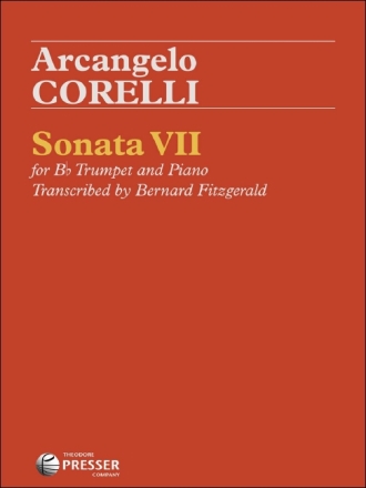 Arcangelo Corelli Sonata Vii Trompete und Klavier Stimmensatz