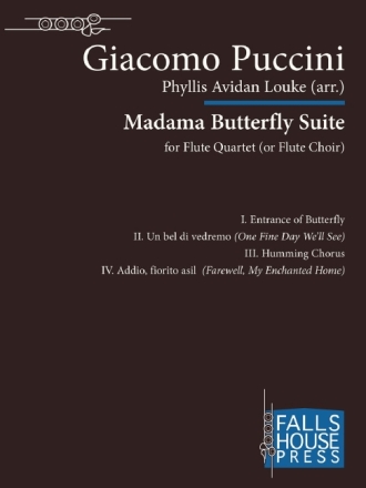 Giacomo Puccini Madama Butterfly Suite 4 Flten Partitur und Stimmen