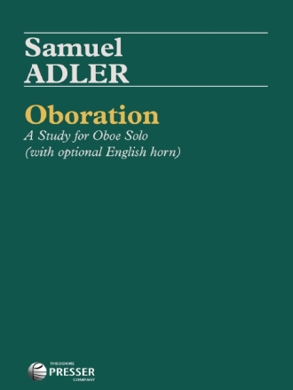 Samuel Adler Oboration Oboe Spielpartitur