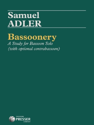 Samuel Adler Bassoonery Fagott Spielpartitur
