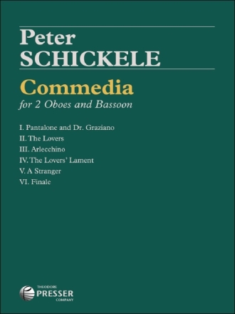 Peter Schickele Commedia 2 Oboen und Fagott Partitur und Stimmen