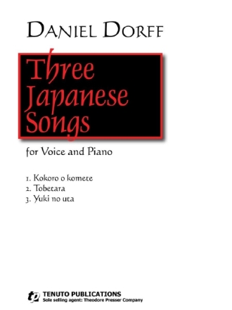 Daniel Dorff Three Japanese Songs Gesang und Klavier