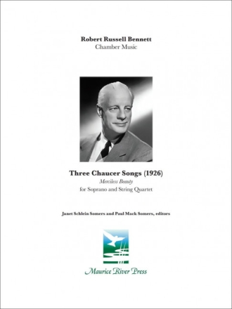 Robert Bennett Three Chaucer Songs Streichorchester Partitur und Stimmen