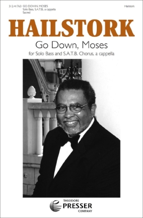 Adolphus Hailstork, Anonymous Go Down, Moses Bass und gemischter Chor Chorpartitur