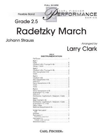 Johann Strauss Radetzky March Blasorchester Partitur