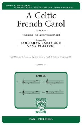 A Celtic French Carol Chor Chorpartitur