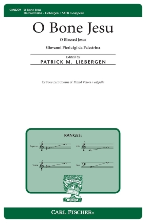 Giovanni Da Palestrina O Bone Jesu Chor Chorpartitur