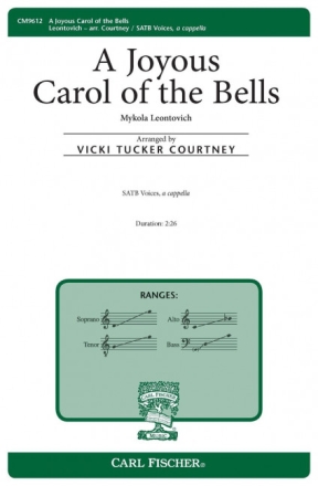 Mykola Leontovich A Joyous Carol of the Bells Chor Chorpartitur