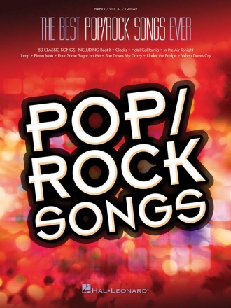The best Rock/Pop Songs ever songbook piano/vocal/guitar
