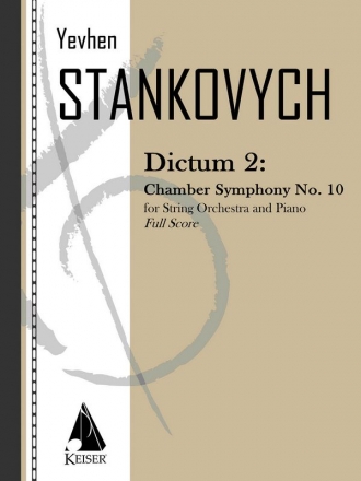 Yevhen Stankovych, Dictum 2: Chamber Symphony No. 10 Chamber Ensemble Partitur