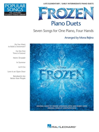Frozen Piano Duets forone piano 4 hands (late elementary)