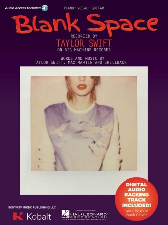 Blank Space Piano and Vocal Buch + Online-Audio