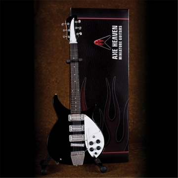 Axe Heaven Black Ric Sullivan Miniature Guitar Replica Collectible