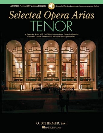 HL50600347 Selected Opera Arias (+Online Audio Access) for tenor and piano