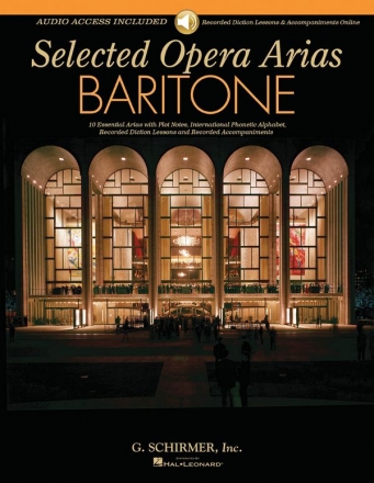 HL50600348 Selected Opera Arias (+Online Audio Access) for baritone and piano