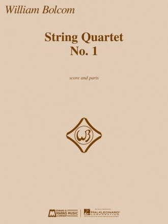 William Bolcom String Quartet No. 1 - Score And Parts Streichquartett Partitur + Stimmen