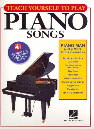 Piano Man and 9 more Rock Favorites (+Online Media): for piano (with lyrics and chords)