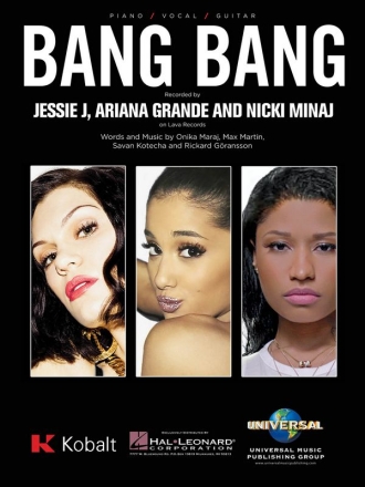 Bang Bang Piano, Vocal and Guitar Blatt