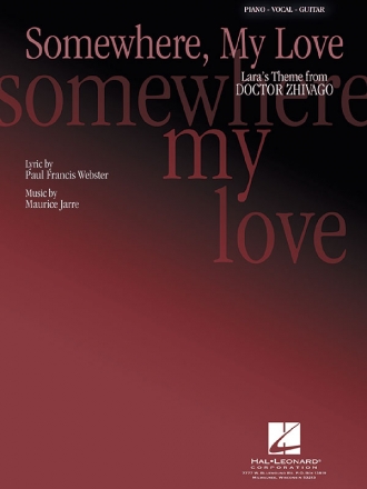 Somewhere, My Love (Lara's Theme) for piano/vocal/guitar Einzelausgabe